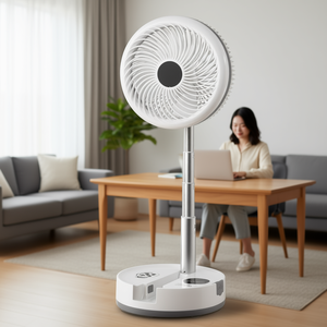 Ventilateur de bureau pliable rechargeable 10 pouces 9 vitesses avec télécommande, moteur DC sans pales, ventilateur portable domestique - Product Image 2