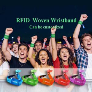 Bracelet en tissu tissé réutilisable et résistant à la décoloration pour événements caritatifs, marathons, carnavals et rassemblements publics (<span class=keywords><strong>passe</strong></span> d'entrée) - Product Image 3