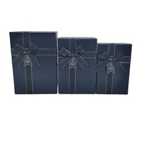 Boîte cadeau en papier spécial grain de pierre dorée, vente en gros d'usine, boîte cadeau d'affaires, boîte cadeau de travail, trois tailles, emballage de boîte cadeau