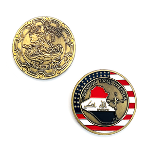 批发定制最佳形状标志消防员软珐琅巴林动漫共济会3d黄铜空白金属挑战硬币 - Product Image 3