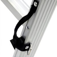 Augmentez vos revenus en ligne : Échelle pliante rigide en aluminium à 3 marches, pédale antidérapante, portable, 150 kg, EN 131, pour plafond et grenier