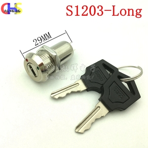 S1203 135 Interrupteur de verrouillage électronique métallique avec clé, verrouillage rotatif de 12 mm, corps court ou long pour usage automobile - Product Image 4