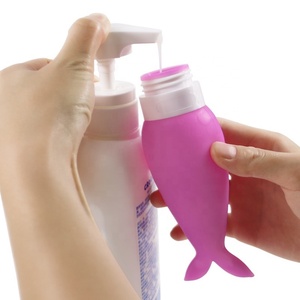Design personnalisé belle bouteille vide en silicone réutilisable mignon contenant pour articles de toilette de voyage bouteilles de voyage étanches 90ml pour les dames - Product Image 3