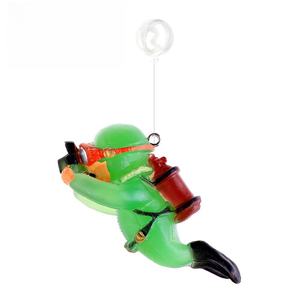 Cute Little Diver acuario decoración dibujos animados pez Playmate con dispositivo flotante accesorios para peceras - Product Image 2