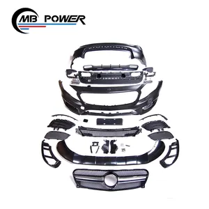 Kit Carrozzeria Stile A per <span class=keywords><strong>GLA</strong></span> Classe <span class=keywords><strong>X156</strong></span> Adatto a <span class=keywords><strong>X156</strong></span> GLA200 220 260 a GLA45 Paraurti Anteriore Paraurti Posteriore Griglia dal 2015 in poi - Product Image 1