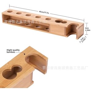 Wooden Rolling Pin <b>Storage</b> Rack <b>Wall</b> Mounted Rectangle <b>Hanging</b> Kitchen Organizer For Dough Stick Tools - Product Image 2