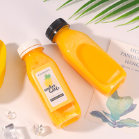 Bouteilles carrées en plastique personnalisables avec logo, 100ml-1500ml, avec bouchon à vis, pour jus, thé au lait, café et autres boissons