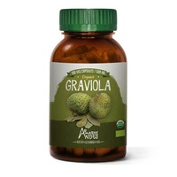 Cápsulas de Graviola o Guanábana Orgánicas, Polvo Verde Silvestre, Polifenoles 100% Puros, con Envase en Botella, de Perú
