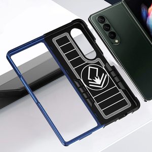 2 Trong 1 Nhựa TPU Vòng Từ Trường Hợp Điện Thoại Cho <span class=keywords><strong>Samsung</strong></span> Z Gấp 5 4 Chân Đế Sang Trọng Không Thấm Nước Cờ Cover Quay Lại - Product Image 3