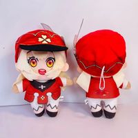 Genshin Impact Cartoon Character Anime Plush Toy Doll 20cm Mandrill Ganyu WendyKeli DiLuke Maple Original Wanye Simplified Model