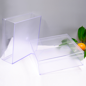 25cm lớn vuông Acrylic Pastry hiển thị trường hợp Countertop Cookie bao bì hộp cho Tiramisu thực phẩm công nghiệp sử dụng <span class=keywords><strong>container</strong></span> - Product Image 5