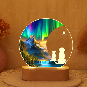 Lámpara LED Personalizada en Memoria de Mascotas, Regalo Conmemorativo para Perros y Gatos, Adorno para <span class=keywords><strong>Amantes</strong></span> de Mascotas - Product Image 4
