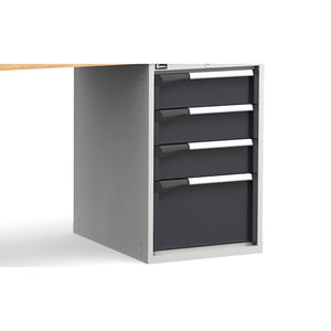 Établi Fami Master 250cm gris avec plateau en bois et 9 tiroirs - Product Image 3