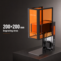 Máquina de Marcado Láser Dual de Escritorio Portátil, 30W 20W 200x200mm, Aplicación Bluetooth, Graba Plata/Aleación/Joyería/Piedra, para Manualidades