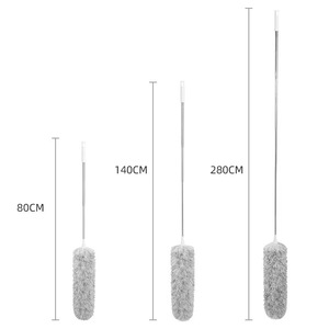 Mât d'antenne télescopique en fibre, pliable et extensible, pour le nettoyage des toiles d'araignées au plafond, usage domestique - Product Image 2