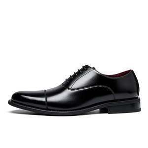 Zapatos Oxford Formales de Cuero <span class=keywords><strong>VALENTINA</strong></span> para Hombre, Transpirables, Ligeros, con Cierre de Cordones, Punta Cuadrada, Estilo Inglés para Negocios - Product Image 2