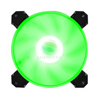 Refroidisseur de boîtier pour ordinateur de jeu, ventilateur avec lampe LED verte, 120mm