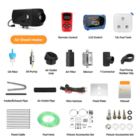 Chauffage au diesel de stationnement réglable 8KW 12V XMZ-F-D1 avec écran LCD numérique et télécommande