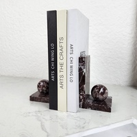 Porte-livres en marbre poli de luxe léger et moderne, articles décoratifs pour le salon, le bureau, le couloir, le meuble TV, le meuble mural, décoration intérieure