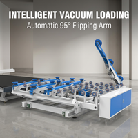 Machine de découpe de verre intelligente contrôlée par PLC, modèle LSX3829, haute efficacité, 380V 6.5kW, en promotion