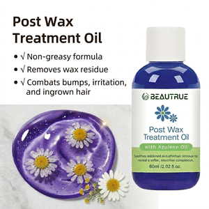 Huile apaisante à l'azulène pour soins post-épilation, réduit les rougeurs, soulage la douleur, nettoyant corporel et facial pour la peau après épilation - Product Image 3