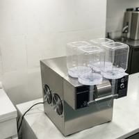 Nouvelle machine à neige à seau unique 1200W, machine à glace pilée 750W à 5 réservoirs, rapide et efficace, en acier inoxydable 304, entièrement automatique