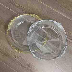 Assiettes de présentation en plastique pour décoration de mariage moderne - Plats de service décoratifs élégants pour événements - Product Image 6