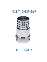 Terminateur RF femelle 4.3/1.0 5W 6GHz 50 Ohm à faible VSWR, charge fictive coaxiale Mini DIN pour équipement de test