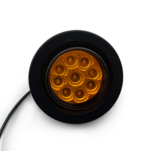 8Pcs 2 Inch Round Led Trailer Marker Lights, 4 Amber Angola
