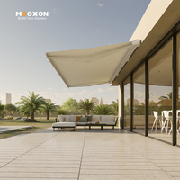Auvent rétractable extérieur en aluminium, pavillon électrique imperméable, ombrage motorisé pour restaurant, patio