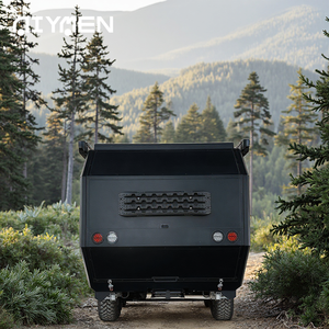 Remolques de viaje de fibra de vidrio de lujo híbridos todoterreno duraderos, cocina deslizante de suspensión independiente para acampar al aire libre - Product Image 2