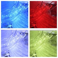 Kit de lumière à bulles LED d'angle de canapé pour salle sensorielle intérieure avec stimulation tactile, faisceau de fibres optiques pour enfants ayant des besoins spéciaux