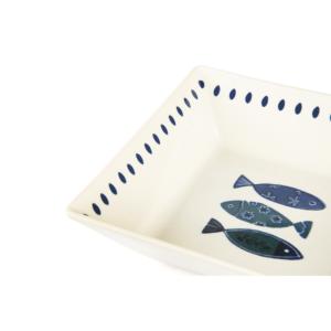 Assiettes carrées Excelsa Ocean Ceramic 17,5x5x17,5 cm multicolores, vaisselle pour fête, passe au lave-vaisselle - Product Image 3