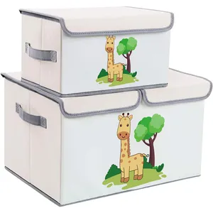 Grote Capaciteit Opvouwbare Stof Speelgoed Organizer Kubus Kids Speelgoed Opbergdoos Set Van 2