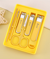 Ensemble de coupe-ongles anti-éclaboussures en acier au carbone, best-seller, coffret cadeau pour la manucure à domicile