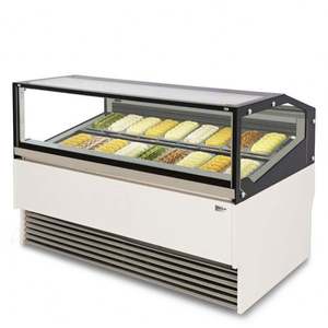 2025 vendita calda dell'hotel del supermercato del gabinetto di gelato commerciale personalizzato 12 padelle <span class=keywords><strong>vetrina</strong></span> dell'esposizione del gelato - Product Image 5