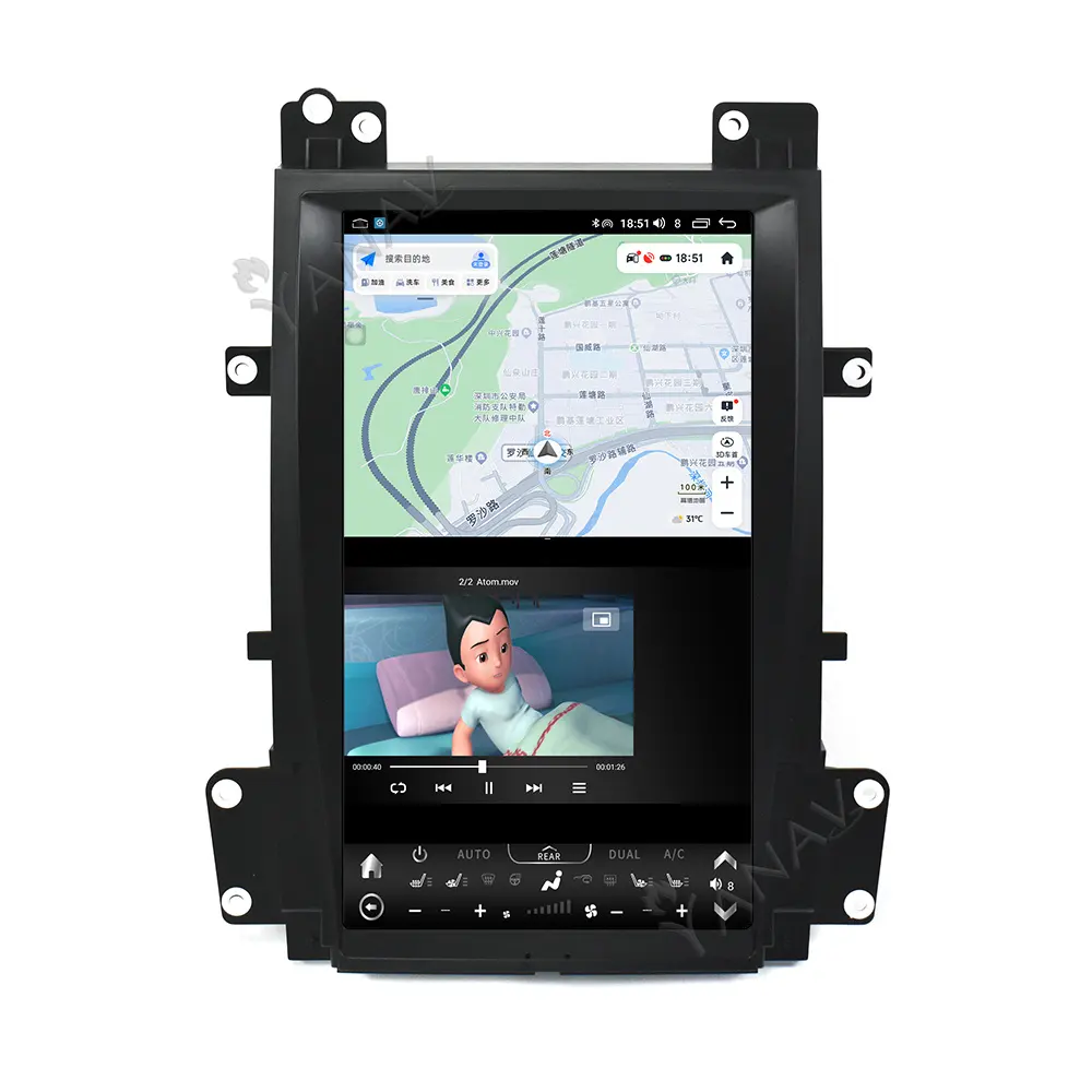 256GB Android 12 autoradio per Cadillac Escalade 2007-2014 Multimedia GPS navigazione ip schermo Auto Stereo Carplay