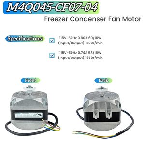Moteur de ventilateur de condenseur de congélateur à flux axial 115V AC Compatible <span class=keywords><strong>Univers</strong></span> petit moteur de dégivrage 50Hz/60Hz 1550 tr/min - Product Image 2