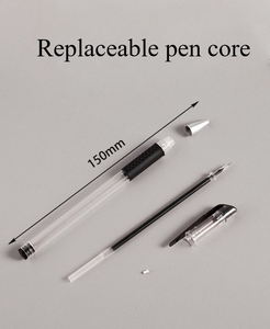 Forniture di cancelleria per la scuola all'ingrosso Design Logo neutro a base d'acqua firma penna blu rosso 0.5mm penna a sfera per gli studenti - Product Image 6