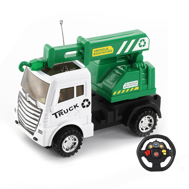 Wholesale 2CH Rc Remote Control Engineering Vehicle Crane Truck With Light