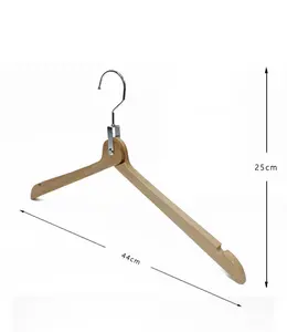 New Design Space Saving Foldable Wooden Clothes Hanger For Travel