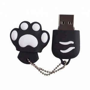 Nhà Máy Giá dễ thương mèo chân <span class=keywords><strong>USB</strong></span> Gậy USB2.0 8GB 64GB 128GB phim hoạt hình PVC Bộ nhớ Gậy mèo chân <span class=keywords><strong>USB</strong></span> ổ đĩa flash - Product Image 5