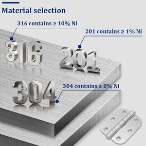卸売 耐久性 304/201 ステンレス鋼 バットドアヒンジ 優れた耐荷重 ドアヒンジ - Product Image 4