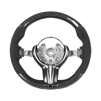 Volant en cuir et fibre de carbone pour BMW 320/525/F10/F30/F31/F32/F15/E90/F70/E71/F31/X5/X6/F01/F07/F20/F11/F22/F25/M3/M5/M4M2