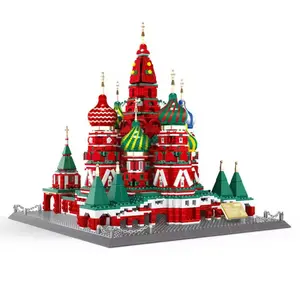6213 3213 Stück Weltsagte Architektur Russland Moskau Basilien-Kathedrale Spielzeug Bauklötze-Sets