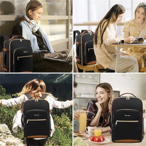 Mochila para portátil con logotipo personalizado Equipaje de Vuelo aprobado Mochila de viaje resistente al agua con cubos de embalaje - Product Image 6