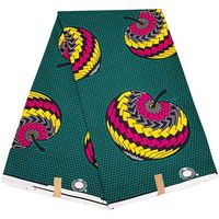Kain Batik Afrika Holland 100% Poliester untuk Kain Katun Cetak Lilin