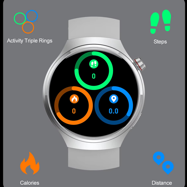 2026 New Men's Smart Watch HD Screen Heart Rate BT Call NFC Smartwatch for Men Women Holiday Gifts Sports Smart Watches