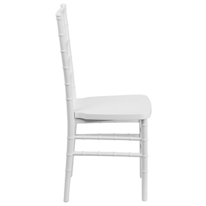 Sedia Chiavari Bianca di Lusso Impilabile per Matrimoni ed Eventi, Sedia Chavari in Plastica Versatile per Hotel, Banchetti <span class=keywords><strong>e</strong></span> Sale da Pranzo - Product Image 3