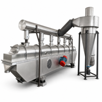 Sécheur à lit fluidisé DZJX, équipement de séchage industriel continu pour levure, acide citrique, acides aminés, poudre d'enzymes, personnalisation OEM